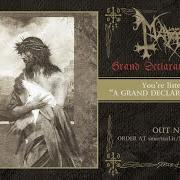 Le texte musical COMPLETION IN SCIENCE OF AGONY (PT. I OF II) de MAYHEM est également présent dans l'album Grand declaration of war (2000)