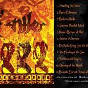 Le texte musical BLACK HAND OF SET de NILE est également présent dans l'album In the beginning (2000)