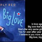 Le texte musical WORU de SIMPLY RED est également présent dans l'album Big love (2015)