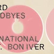 Le texte musical WEIRD GOODBYES de THE NATIONAL est également présent dans l'album Weird goodbyes (2023)