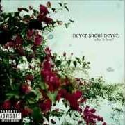 Le texte musical SACRILEGIOUS de NEVER SHOUT NEVER est également présent dans l'album What is love? (2010)