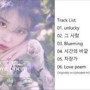 Le texte musical UNLUCKY de IU est également présent dans l'album Love poem (2019)