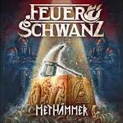 Le texte musical BLÖDE FRAGE, SAUFGELAGE (LIVE) de FEUERSCHWANZ est également présent dans l'album Methämmer (2018)