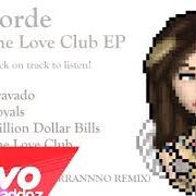 Le texte musical BRAVADO de LORDE est également présent dans l'album The love club (2013)