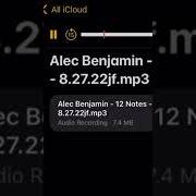 Le texte musical PAPER CROWN de ALEC BENJAMIN est également présent dans l'album 12 notes (2024)