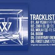 Le texte musical FIRST LOVE (2019) de WINNER est également présent dans l'album We (2019)