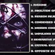 Le texte musical RHIZOME de DISAVOWED est également présent dans l'album Perceptive deception (2001)