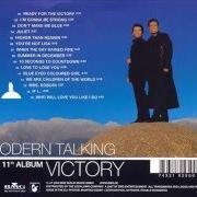 Le texte musical BLUE EYED COULOURED GIRL de MODERN TALKING est également présent dans l'album Victory (2002)