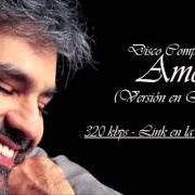 Le texte musical JÚRAME de ANDREA BOCELLI est également présent dans l'album Amore (2006)