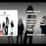 Le texte musical DECADENCIA de HÉROES DEL SILENCIO est également présent dans l'album El ruido y la furia (2005)
