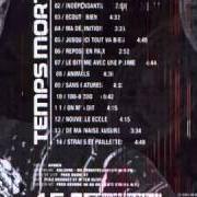 Le texte musical STRASS ET PAILLETTES de BOOBA est également présent dans l'album Temps mort