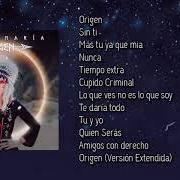 Le texte musical CUPIDO CRIMINAL de DULCE MARÍA est également présent dans l'album Origen (2021)