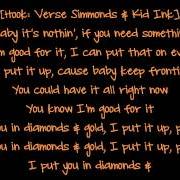 Le texte musical LIQUOR AND MISUNDERSTANDING de VERSE SIMMONDS est également présent dans l'album Diamonds (2017)