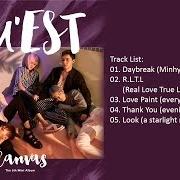 Le texte musical THANK YOU (EVENING BY EVENING) de NU'EST est également présent dans l'album Canvas (2016)
