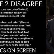 Le texte musical AGREE 2 DISAGREE de ERIC BELLINGER est également présent dans l'album Agree 2 disagree (2020)
