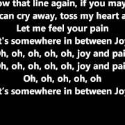 Le texte musical JOY AND PAIN de CHRIS RICHARDSON est également présent dans l'album Joy and pain (2012)