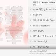Le texte musical DOPE de BTS est également présent dans l'album The best moment in life, pt. 1 (2015)