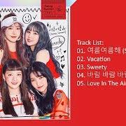 Le texte musical LOVE IN THE AIR de GFRIEND est également présent dans l'album Sunny summer (2018)