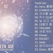 Le texte musical FLOWER de SEVENTEEN est également présent dans l'album Teen, age (2017)