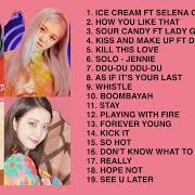 Le texte musical CRAZY OVER YOU de BLACKPINK est également présent dans l'album The album (2020)