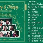 Le texte musical FFW de TWICE est également présent dans l'album Merry & happy (2017)