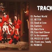 Le texte musical FOUR-LEAF CLOVER de TWICE est également présent dans l'album Perfect world (2021)