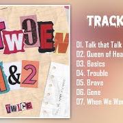 Le texte musical TROUBLE de TWICE est également présent dans l'album Between 1&2 (2022)