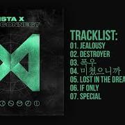 Le texte musical JEALOUSY de MONSTA X est également présent dans l'album The connect : dejavu (2018)
