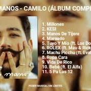Le texte musical 5 PA LAS 12 de CAMILO est également présent dans l'album Mis manos (2021)