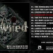 Le texte musical KNOCKING ON HELL'S DOOR de DROWNED est également présent dans l'album Belligerent i (2013)