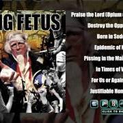 Le texte musical JUSTIFIABLE HOMICIDE de DYING FETUS est également présent dans l'album Destroy the opposition (2000)