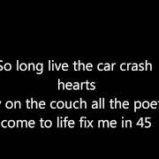 Le texte musical YOU'RE CRASHING, BUT YOU'RE NO WAVE de FALL OUT BOY est également présent dans l'album Infinity on high (2007)